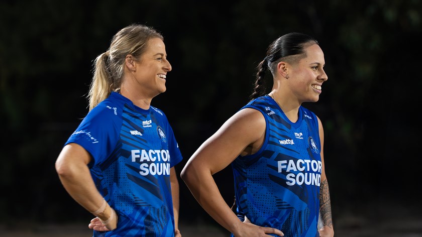 Co-Captains: Tayla Preston (left) and Angelina Teakaraanga-Katoa (right) will lead the Bulldogs in their inaugural season. Both players have already represented the Club at Harvey Norman Women's Premiership level, with a great understanding of the Bulldogs DNA.