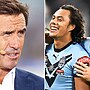 Nathan Cleary on cusp of Andrew Johns feat as Origin star spills truth about Jarome Luai reunion