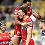 As it happened: Razzle dazzle Dolphins; Roosters dig deep