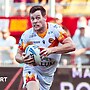 Jack Draper points to the home fans at Queen's