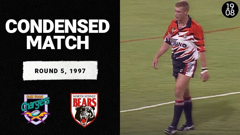 Gold Coast Chargers vs. North Sydney Bears | Round 5, 1997 | Condensed Match | NRL
