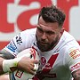 St Helen's Kyle Feldt scores their third try during the Betfred Super League match at the Totally Wicked Stadium
