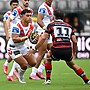Jacob Halangahu playing for the Dragons.