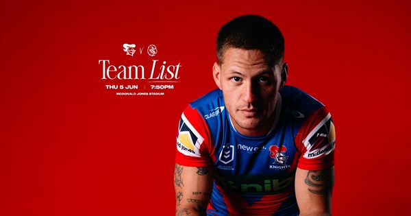 Round 14 NRL team list