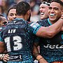 Leigh players celebrating