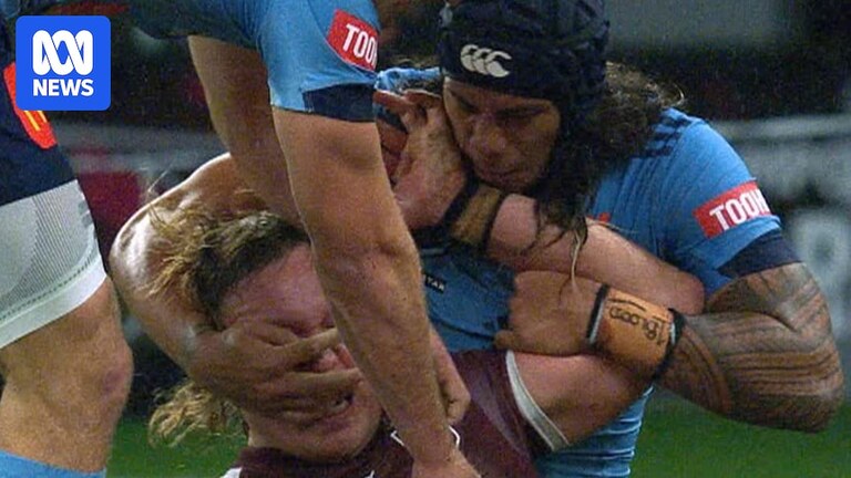 State of Origin: Maroons' Reuben Cotter claims he wasn't eye-gouged by Blues' Jarome Luai
