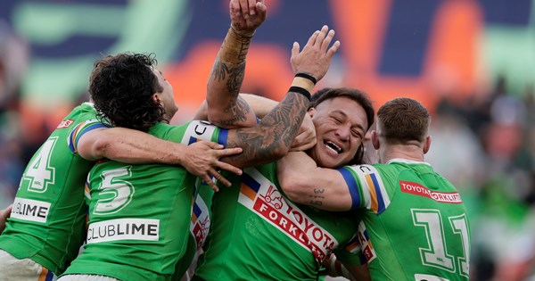 Raiders spark comeback victory for Papalii's record-breaking match