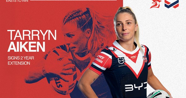 Roosters lock in Tarryn Aiken until end of 2027