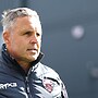Salford Red Devils boss Paul Rowley looks on