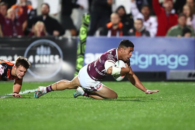 Koula scored the first two of his team's 10 tries when the Tigers last visited 4 Pines Park