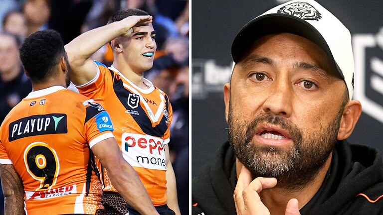 Wests Tigers fans call out Benji Marhsall over bizarre snub of young gun as Lachlan Galvin issue answered