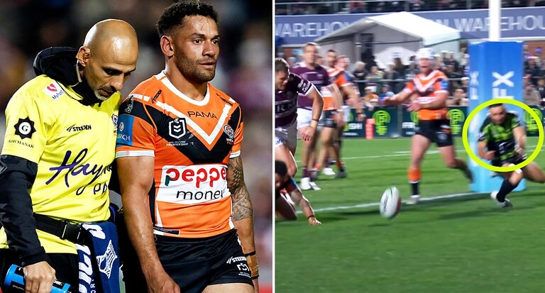 Disaster for Wests Tigers as Api Koroisau ruled out and teammate banned for referee incident