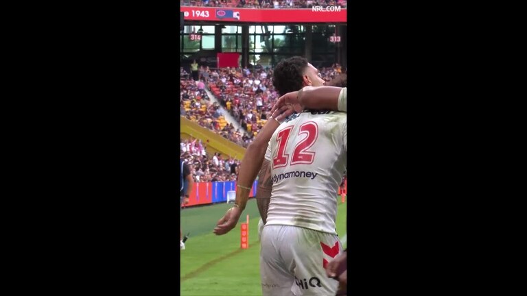 Tyrell Sloan Tries in Brisbane Broncos vs St George Illawarra Dragons
