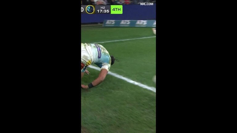 Alofiana Khan-Pereira Tries in Parramatta Eels vs Gold Coast Titans