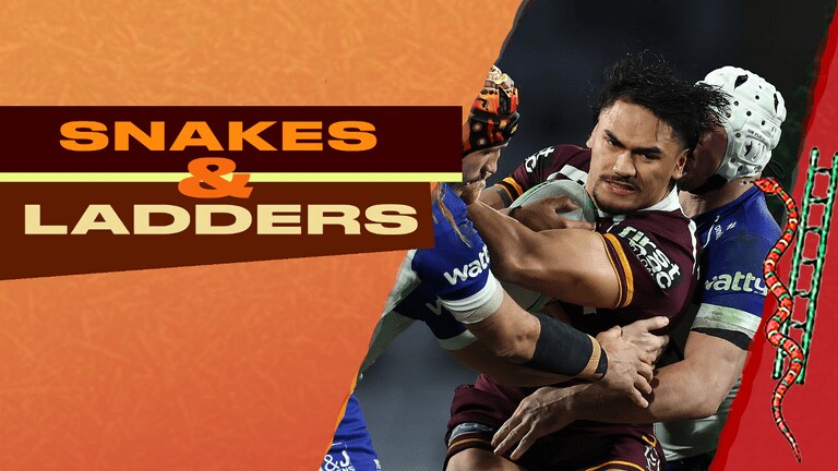 NRL Snakes and Ladders: Bulldogs tread on a big snake, Broncos climb the ladder