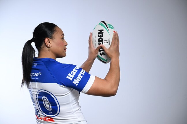Angelina Teakaraanga-Katoa will co-captain the Bulldogs NRLW team with Tayla Preston.