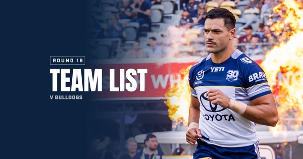 Cowboys NRL team list: Round 19 v Bulldogs