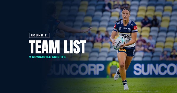 Cowboys NRLW team list: Round 2 v Knights