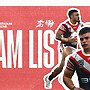 24 Hour Update | Round 19  Line Up vs Dragons