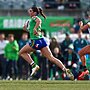 Elise Simpson produced two try assists for the Raiders in her NRLW debut.