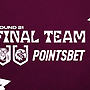 Final Team: Round 21 vs Bulldogs