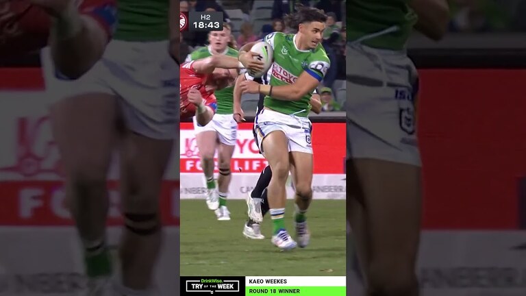 Kaeo Weekes was in a mood against the Dragons! #nrl