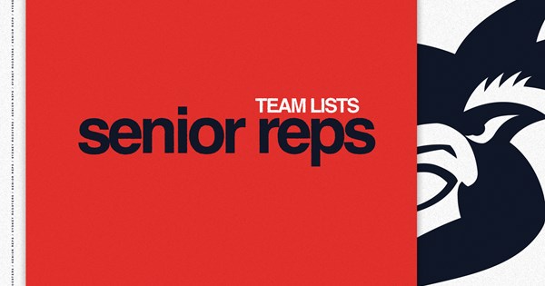 Senior Representatives Teamlists: Sunday, 6th July, 2025