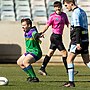 The Score Raiders are playing the Sharks before the NRLW match and the players are getting into the Try July celebrations.