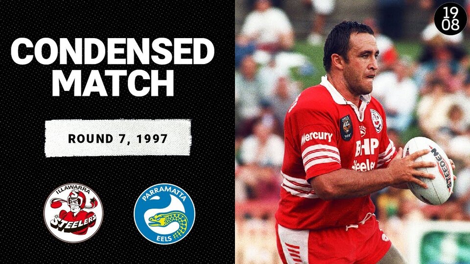 Thrilling 1997 Clash: Illawarra Steelers vs  Parramatta Eels