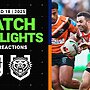 2025 NRL Match Reactions and Highlights | Roosters v Wests Tigers | Round 18