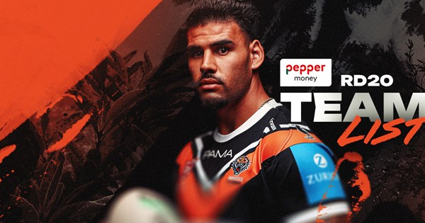 Team List: NRL Round 20 vs Titans