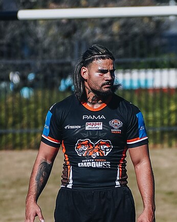 Taylan May prepares for his Wests Tigers debut this Sunday at Leichhardt Oval.