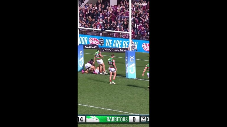 Tom Trbojevic Tries in Manly-Warringah Sea Eagles vs South Sydney Rabbitohs