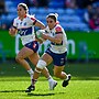 Michaela Brake in her NRLW debut against the Roosters in Round 1.