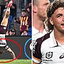 Reece Walsh's perfect response after Broncos fullback sparks debate with try celebration
