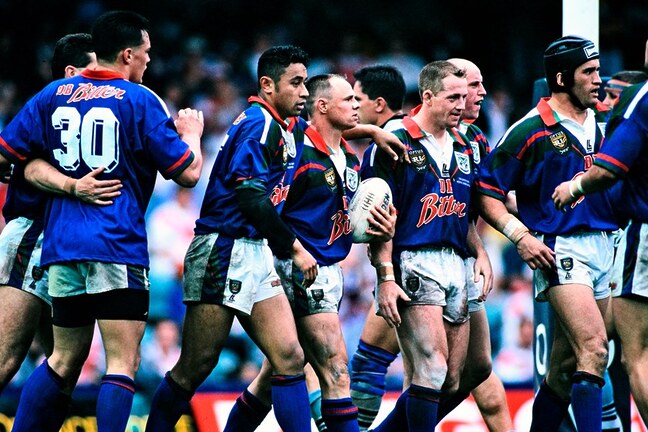 Auckland Warriors from the 1996 NSWRL reserve grade grand final at the Sydney Football Stadium. Cronulla Sutherland won 14-12.