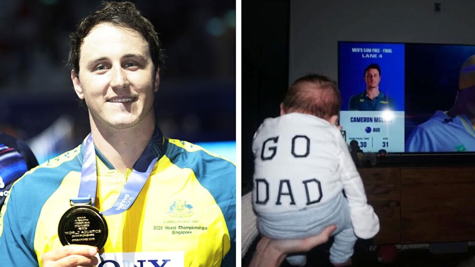 Cam McEvoy's touching tribute to wife after historic gold amid tough family call
