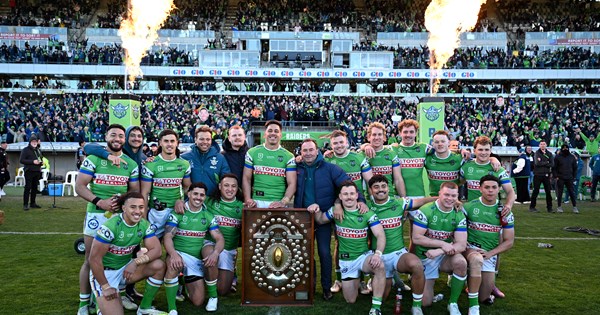 No.1 guns: Green Machine powers to first minor premiership in 35 years