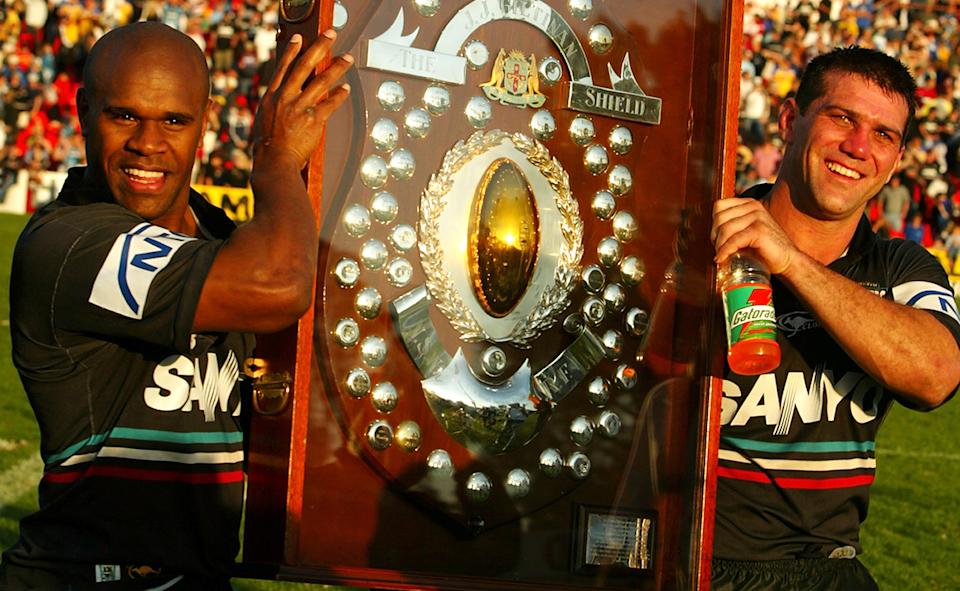 Scott Sattler and Rhys Wesser at the Panthers in 2003.