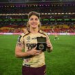 Reece Walsh claimed the Battle Medal as player of the match in the win against the Dolphins.