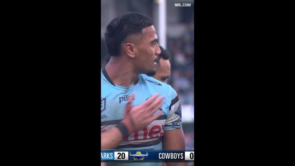 Ronaldo Mulitalo Tries in Cronulla-Sutherland Sharks vs North Queensland Cowboys