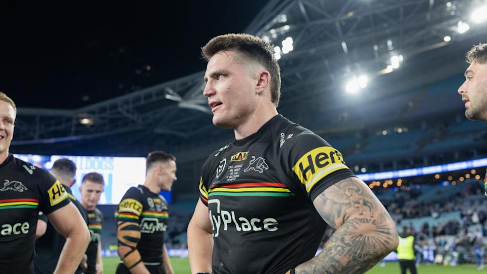 Zac Lipowicz has been training for Penrith after spending the day working as a carpenter. Picture: Panthers