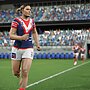 A screenshot from the video game Rugby League 26 featuring a player from the NRLW competition.