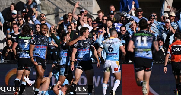 Sharks Triumph, McInnes Injured