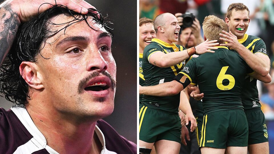 Kotoni Staggs puts hands up for Kangaroos jersey after NRL great's brutal Tom Trbojevic call