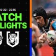2025 NRL Match Highlights | Wests Tigers v Bulldogs | Round 22