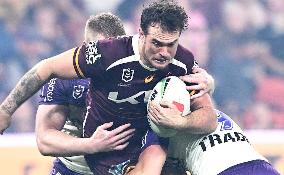 Kobe Hetherington in action for the Broncos.