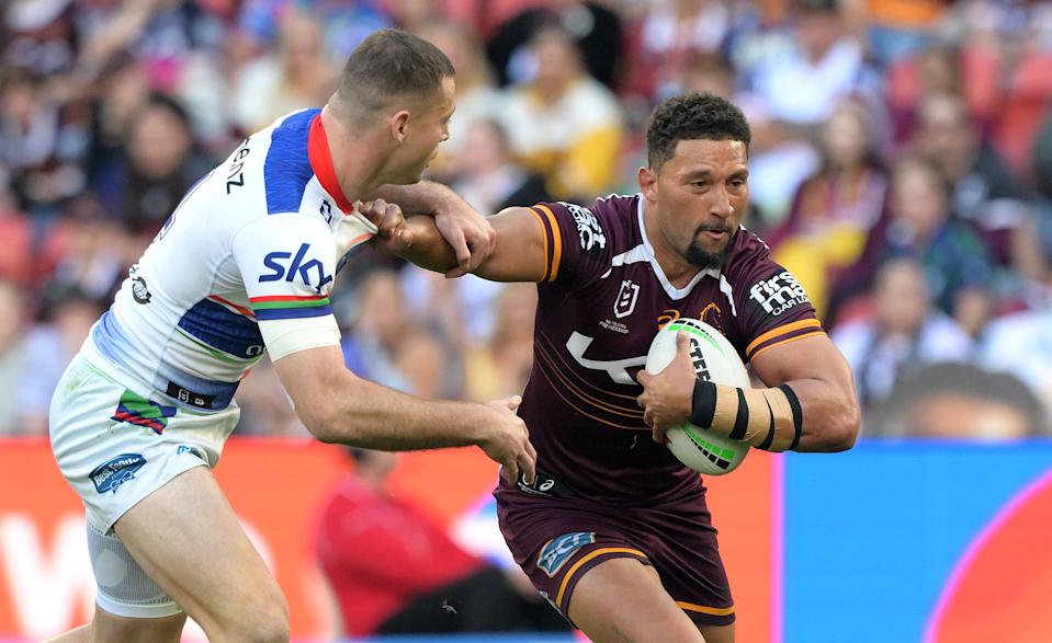 This image shows Broncos star Gehamat Shibasaki.