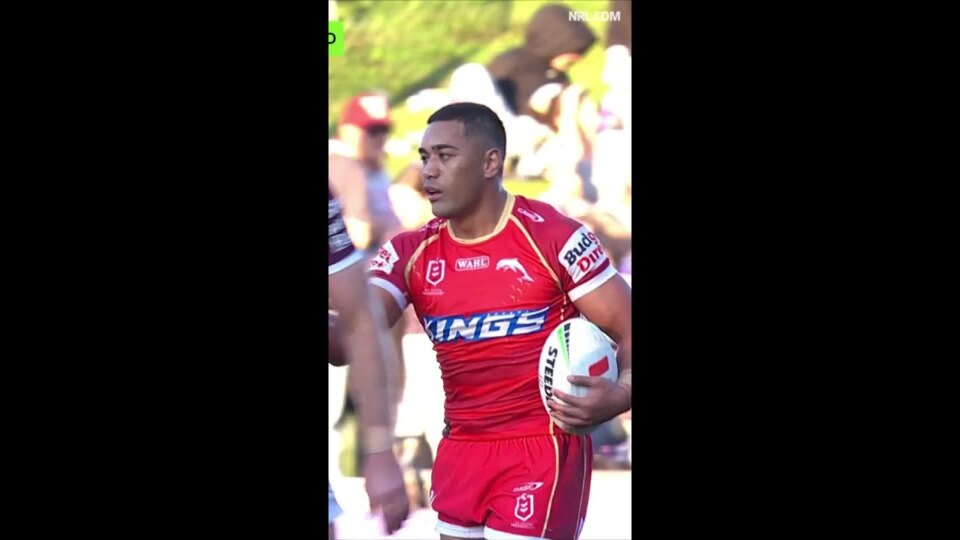 Connelly Lemuelu Tries in Manly-Warringah Sea Eagles vs Dolphins