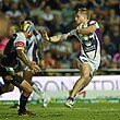 Cameron Munster on debut for the Storm as a 19-year-old in 2014.